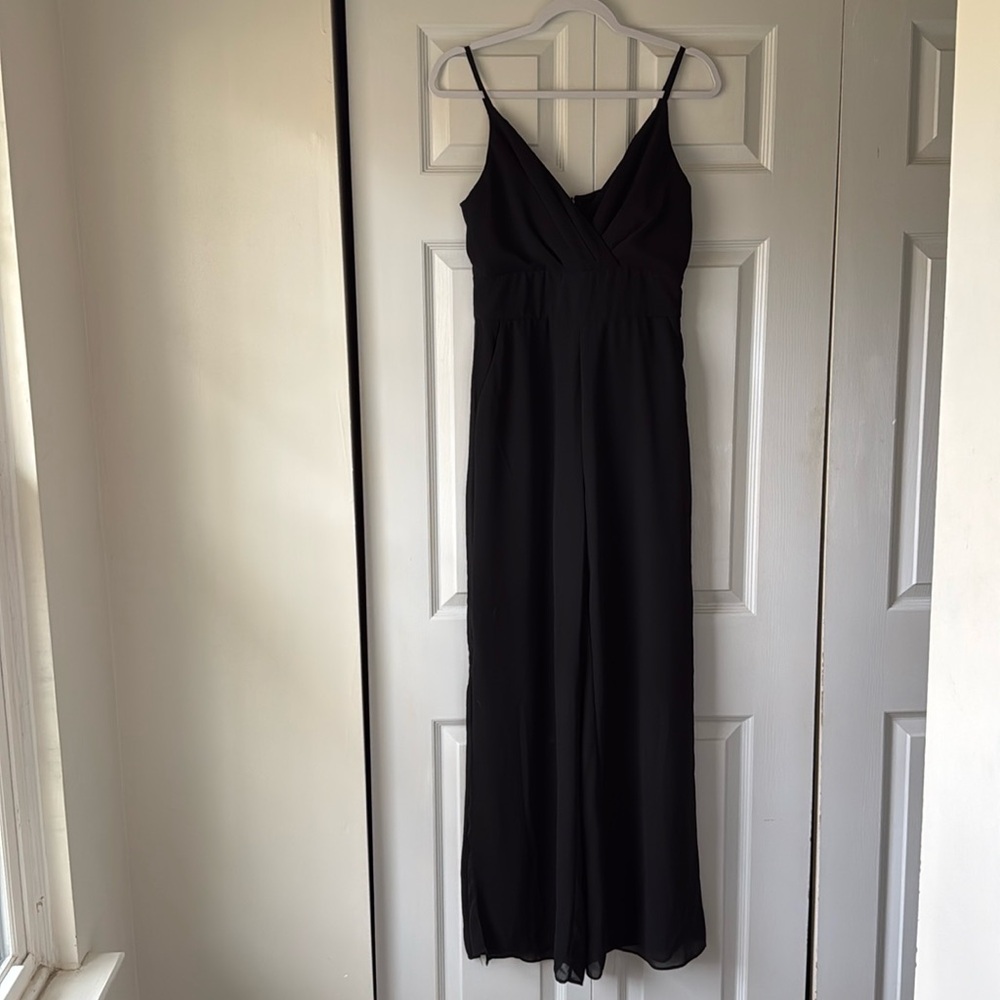 Lulus Black Jumpsuit, Size S